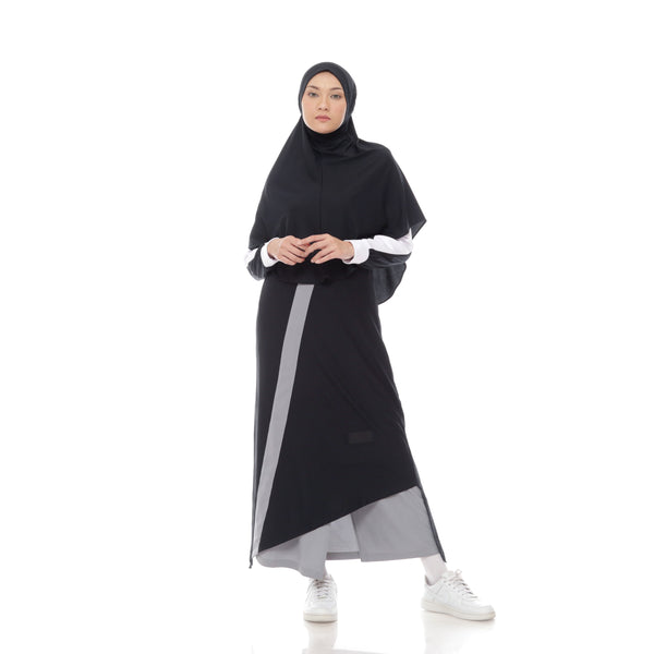 Zigzag Dress Black - Grey