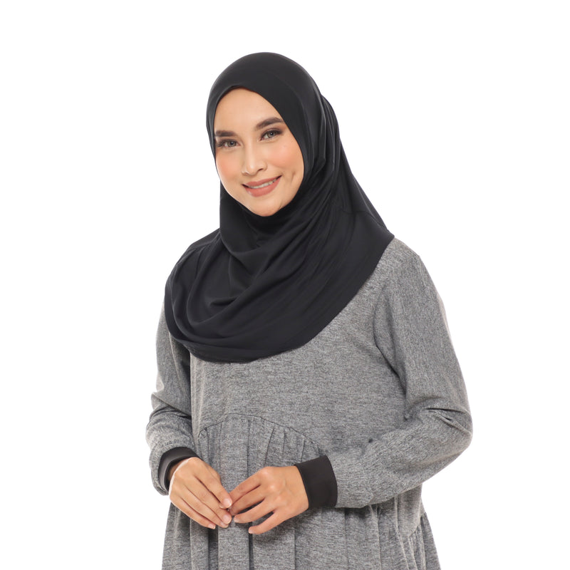 Wave Hijab Black | Hijab