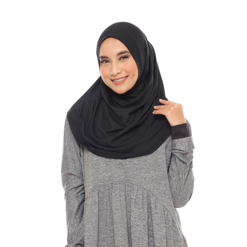Wave Hijab Black | Hijab