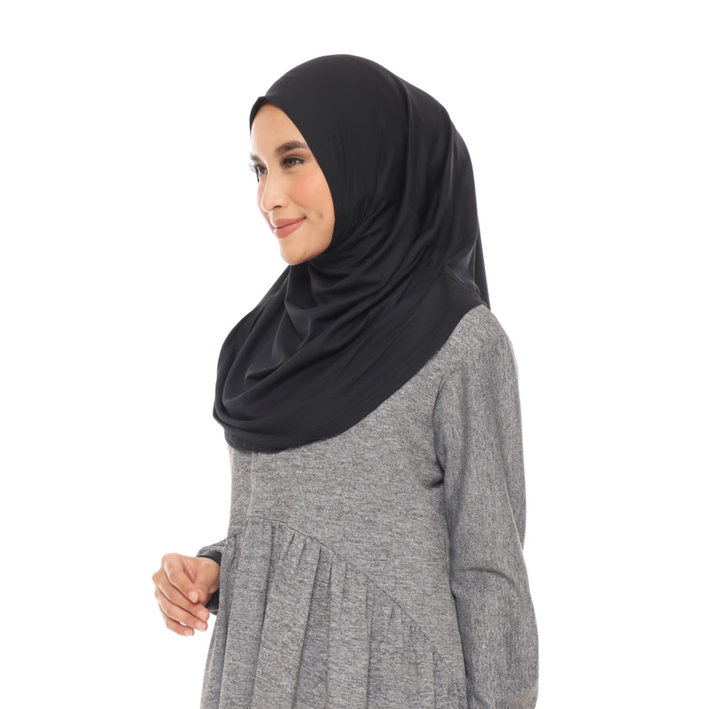 Wave Hijab Black | Hijab