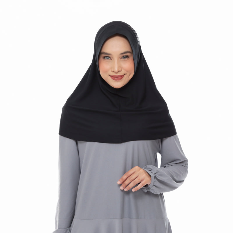 Running Hijab Black Chapter II (Sport Hijab)