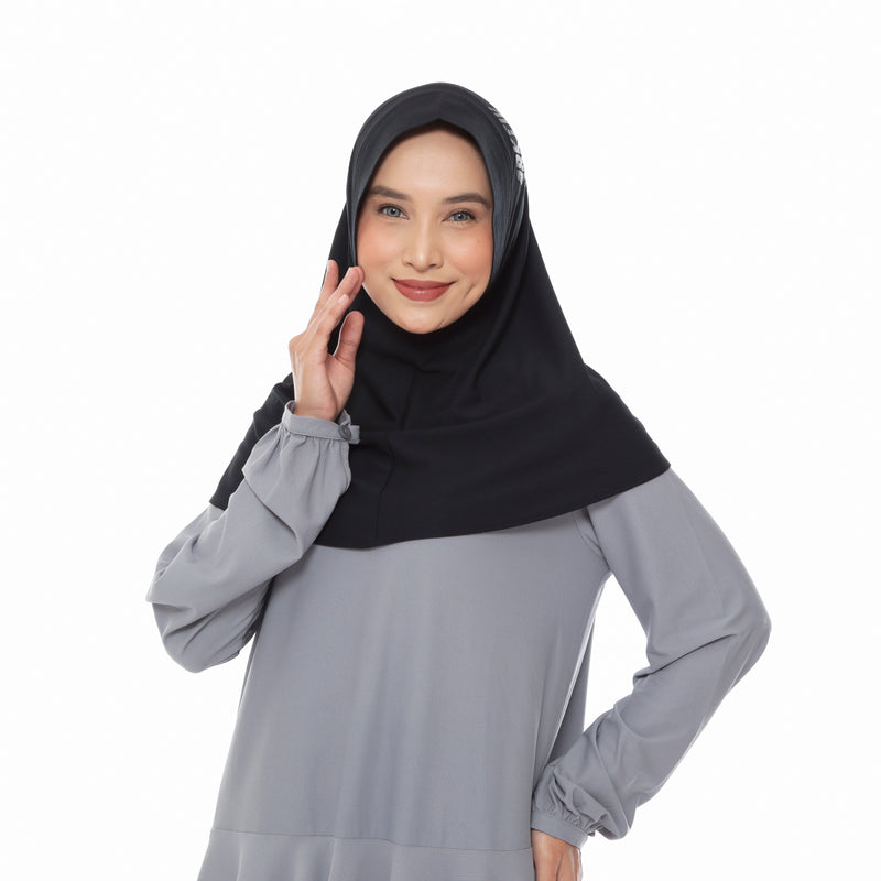 Running Hijab Black Chapter II (Sport Hijab)