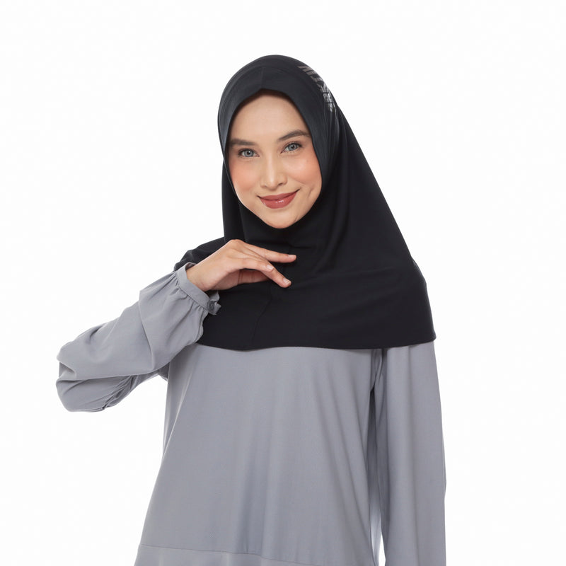Running Hijab Black Chapter II (Sport Hijab)
