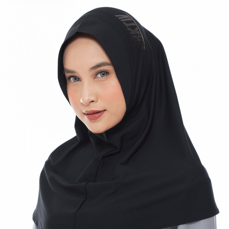 Running Hijab Black Chapter II (Sport Hijab)
