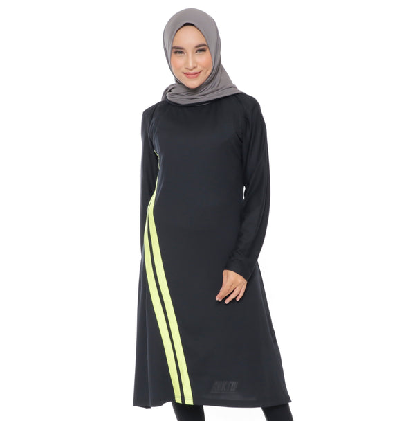 Long Stripe Basic Black - Yellow