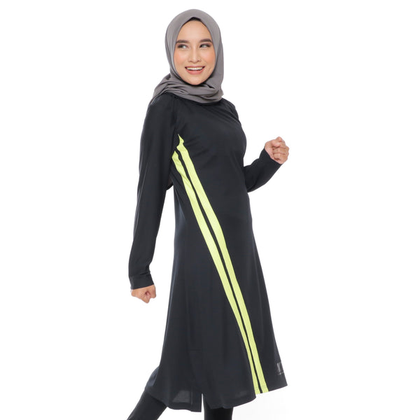 Long Stripe Basic Black - Yellow