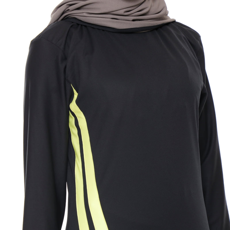Long Stripe Basic Black - Yellow
