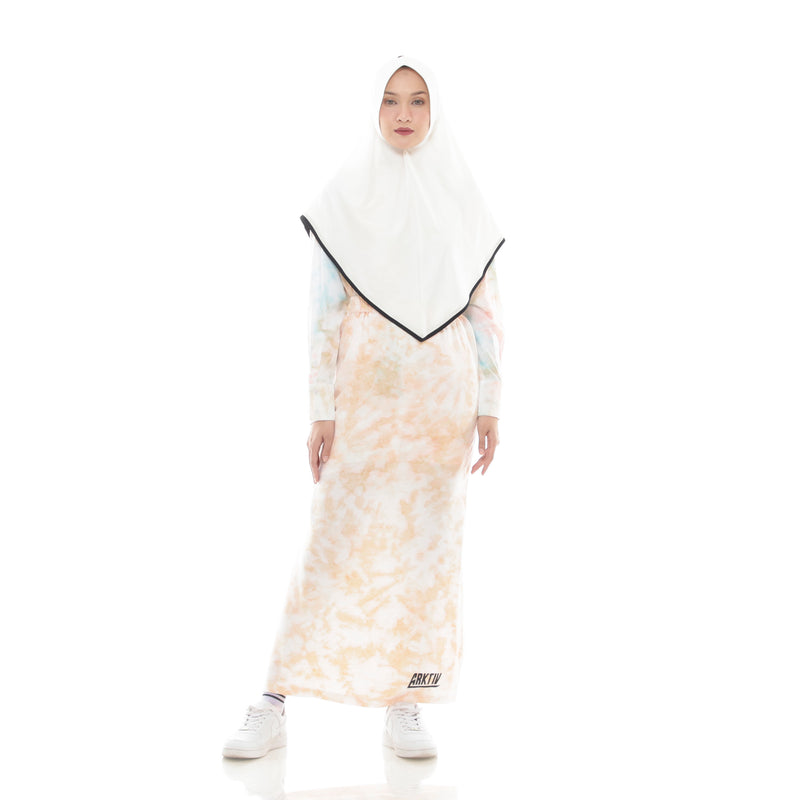 Splash Tiedye Skirt Cream