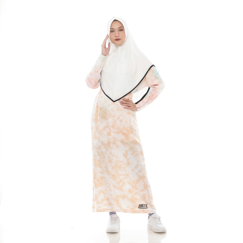 Splash Tiedye Skirt Cream