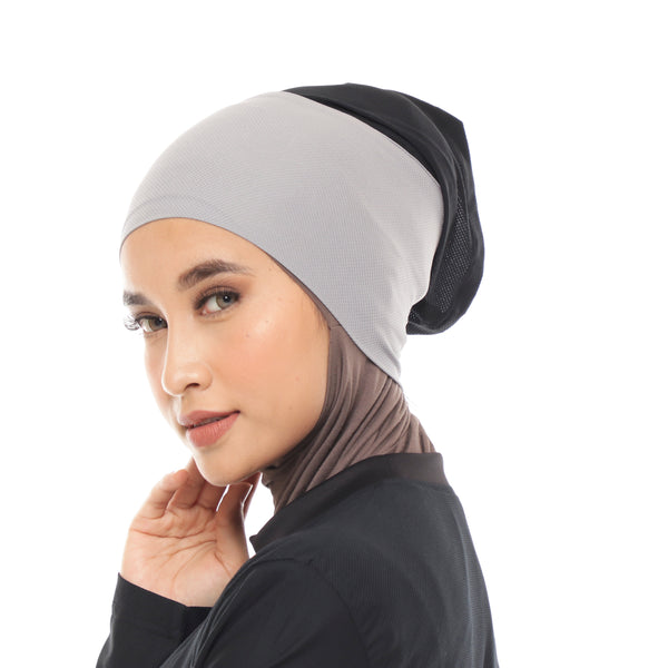 Inner Hijab Grey - Black